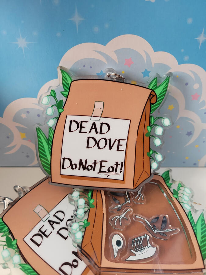 DEAD DOVE: Do Not Eat (shaker keychain)